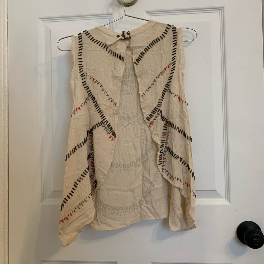 Pookie & Sebastian Beaded Open Back Top - Picture 2 of 6